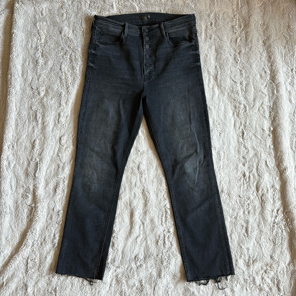MOTHER Pixie Dazzler Ankle Fray Jeans